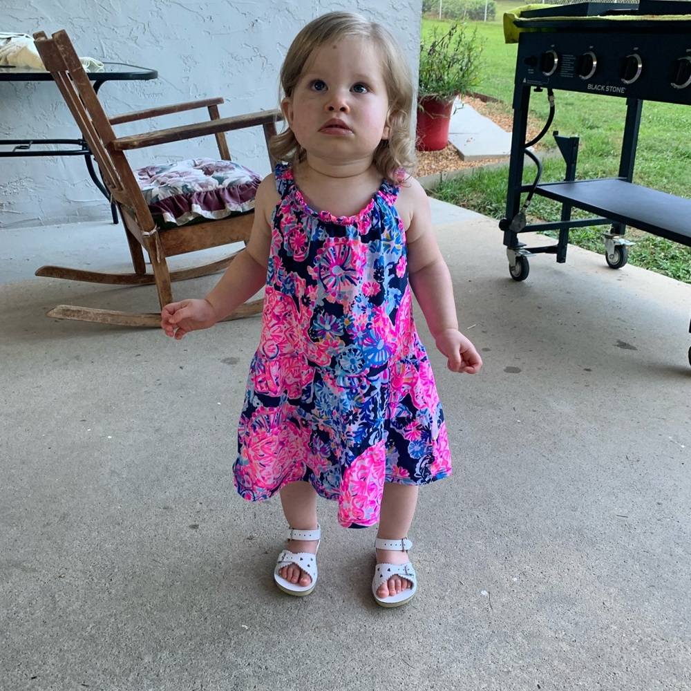 Vibrant Floral Toddler Dress Size 2-3T